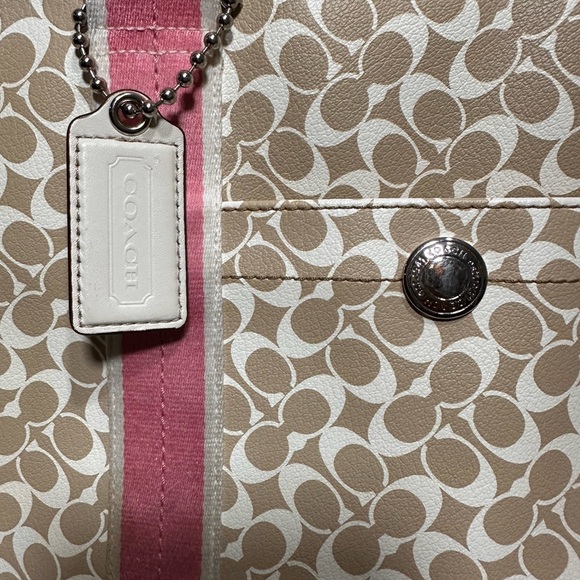 Coach Heritage Stripe Signature Chelsea Tote (2010) - Style F15137 - Picture 3 of 15